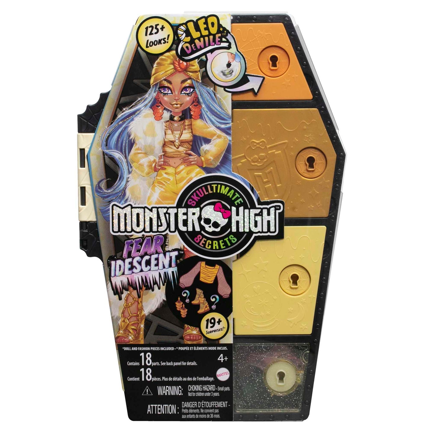Monster High Doll and Fashion Set, Cleo De Nile, Skulltimate Secrets: Fearide...
