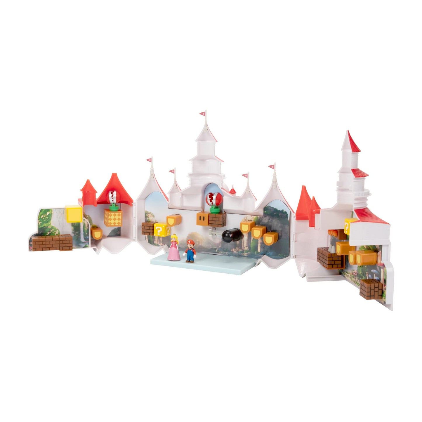 THE SUPER MARIO BROS. MOVIE � Mushroom Kingdom Castle Playset with Mini 1.25�...
