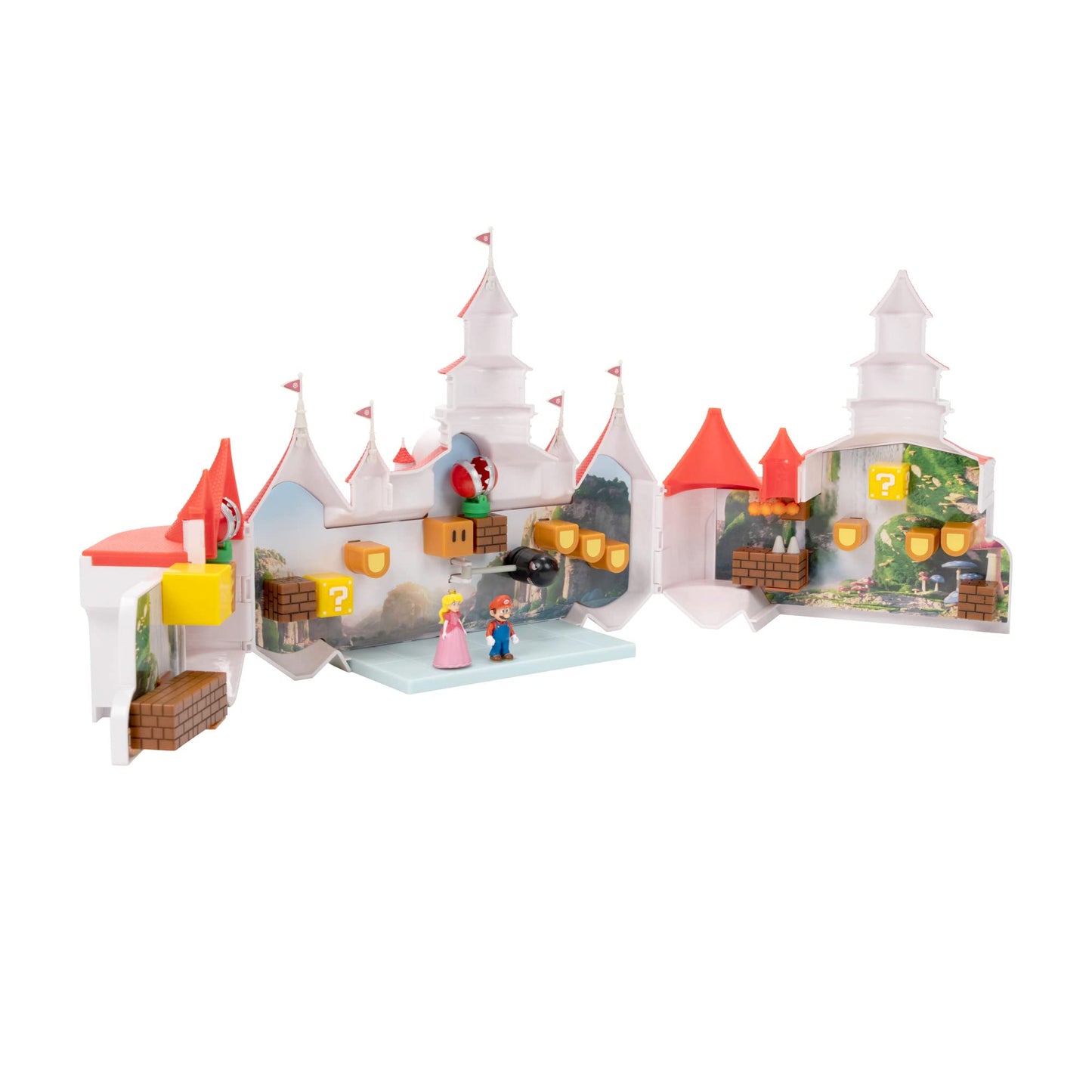 THE SUPER MARIO BROS. MOVIE � Mushroom Kingdom Castle Playset with Mini 1.25�...