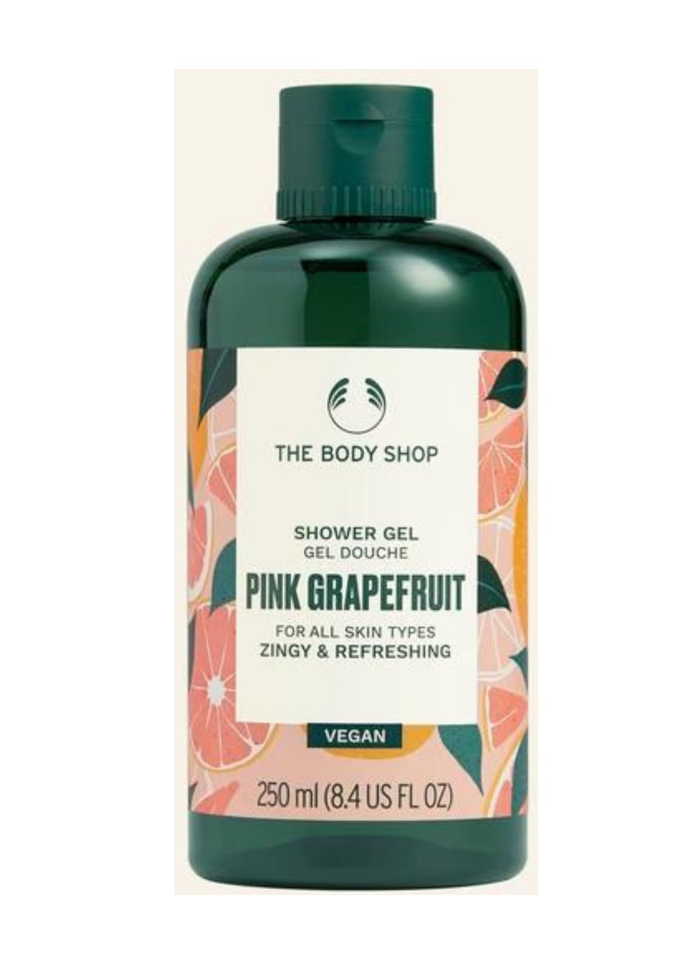 The Body Shop Pink Grapefruit Shower Gel 250ml - Zingy & Refreshing - Vegan