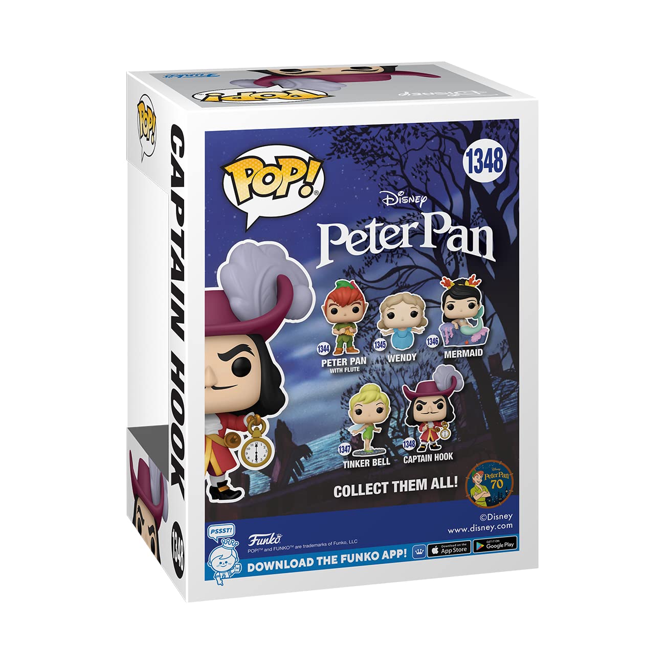 Funko POP! Disney: Peter Pan 70th - Captain Hook - Collectable Vinyl Figure -...