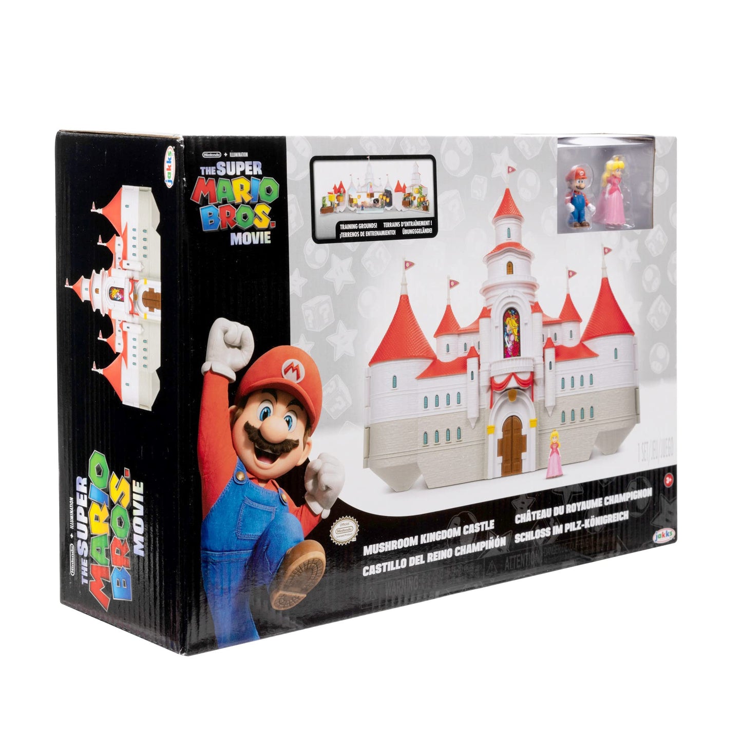 THE SUPER MARIO BROS. MOVIE � Mushroom Kingdom Castle Playset with Mini 1.25�...