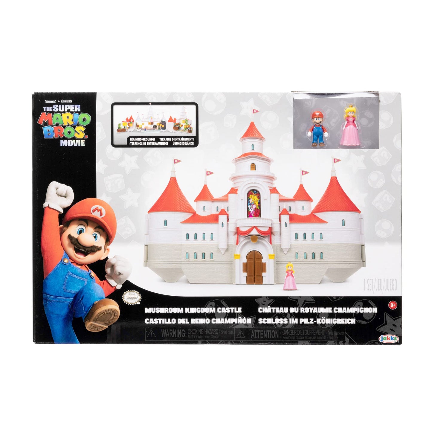 THE SUPER MARIO BROS. MOVIE � Mushroom Kingdom Castle Playset with Mini 1.25�...