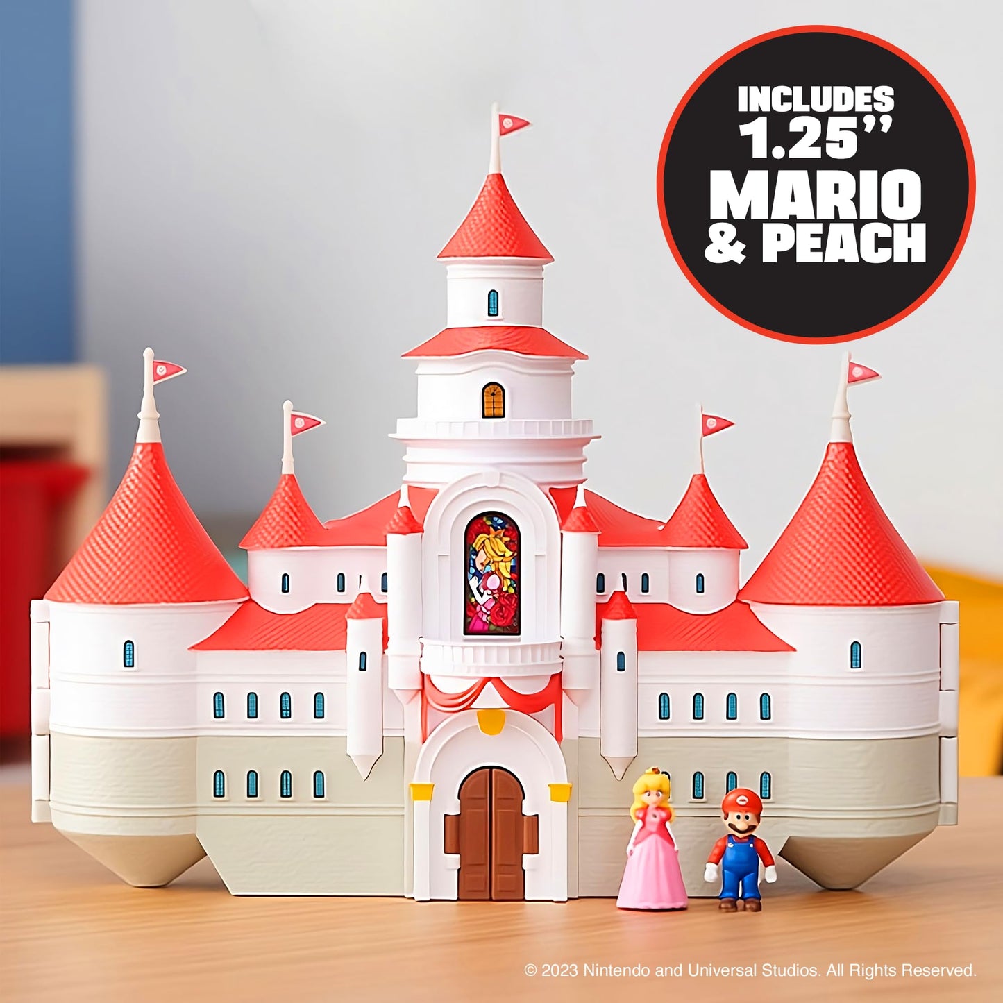 THE SUPER MARIO BROS. MOVIE � Mushroom Kingdom Castle Playset with Mini 1.25�...