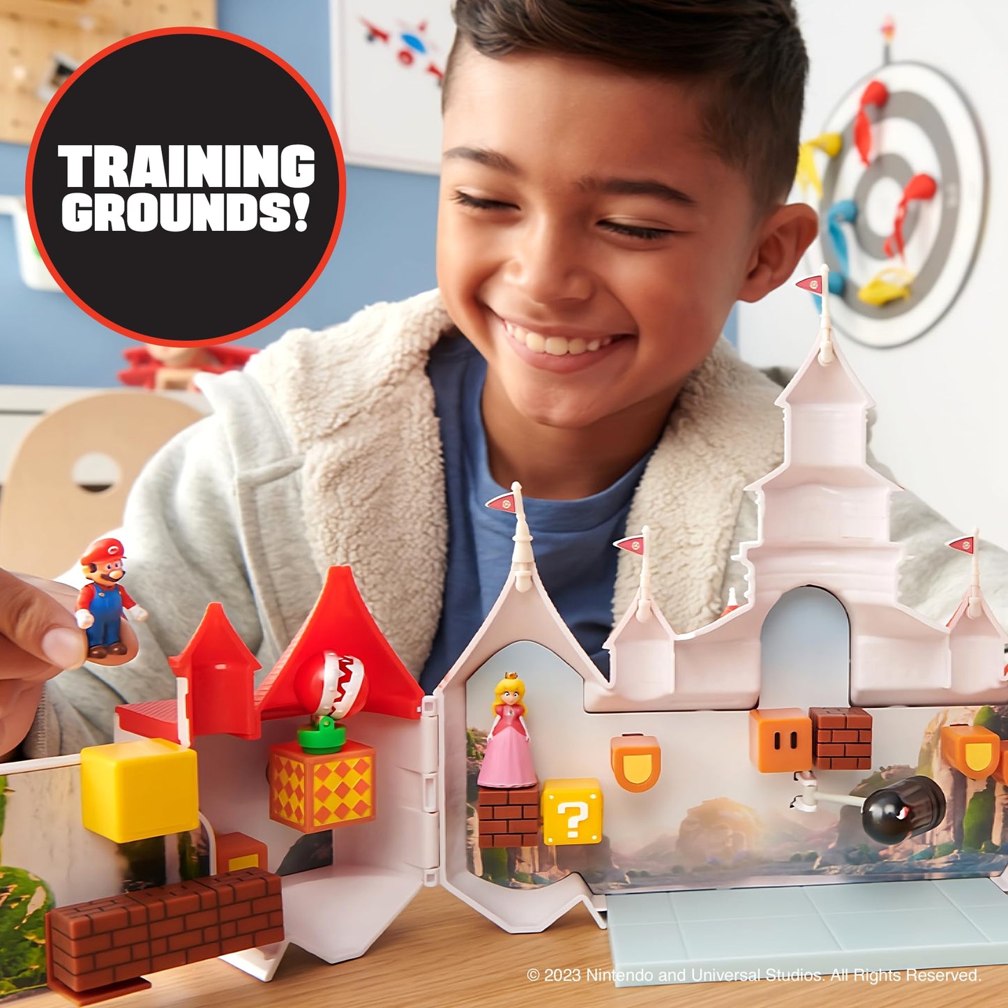 THE SUPER MARIO BROS. MOVIE � Mushroom Kingdom Castle Playset with Mini 1.25�...