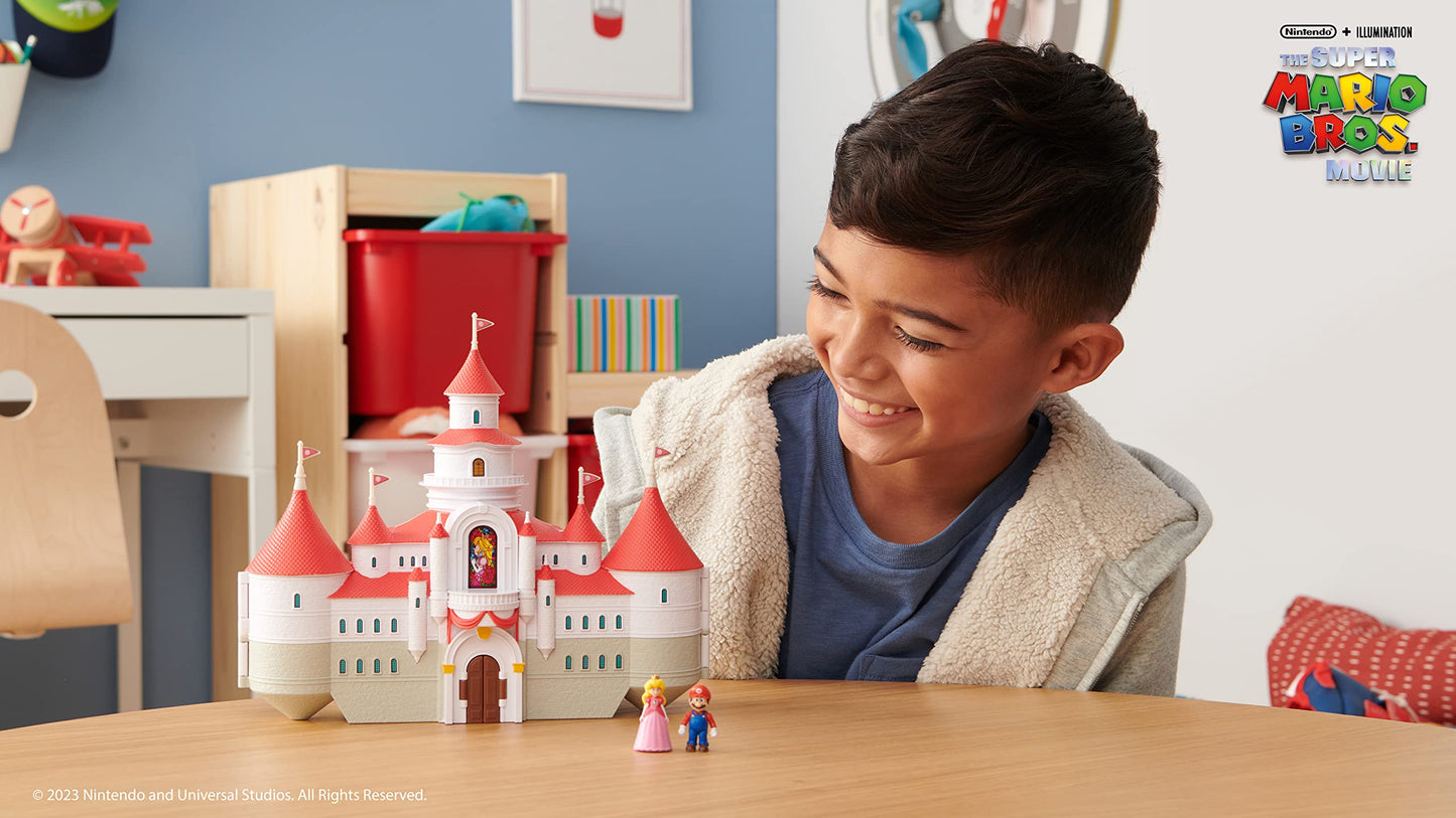 THE SUPER MARIO BROS. MOVIE � Mushroom Kingdom Castle Playset with Mini 1.25�...