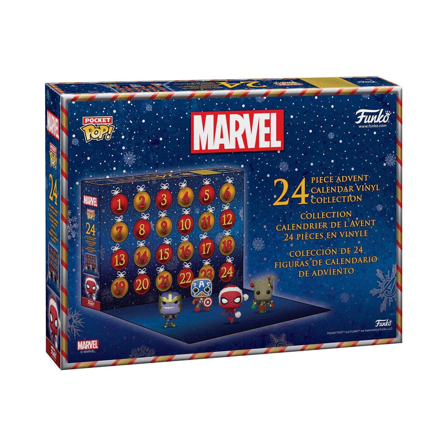 Funko Advent Calendar: Marvel Holiday - Groot - Marvel Comics - 24 Days Of Su...