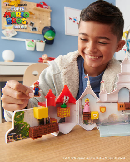 THE SUPER MARIO BROS. MOVIE � Mushroom Kingdom Castle Playset with Mini 1.25�...